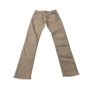 Vintage Genes Black Mens Tan Jeans W28 L30 Slim Fit Cotton Blend